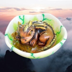 Gold/green mini dragon baby